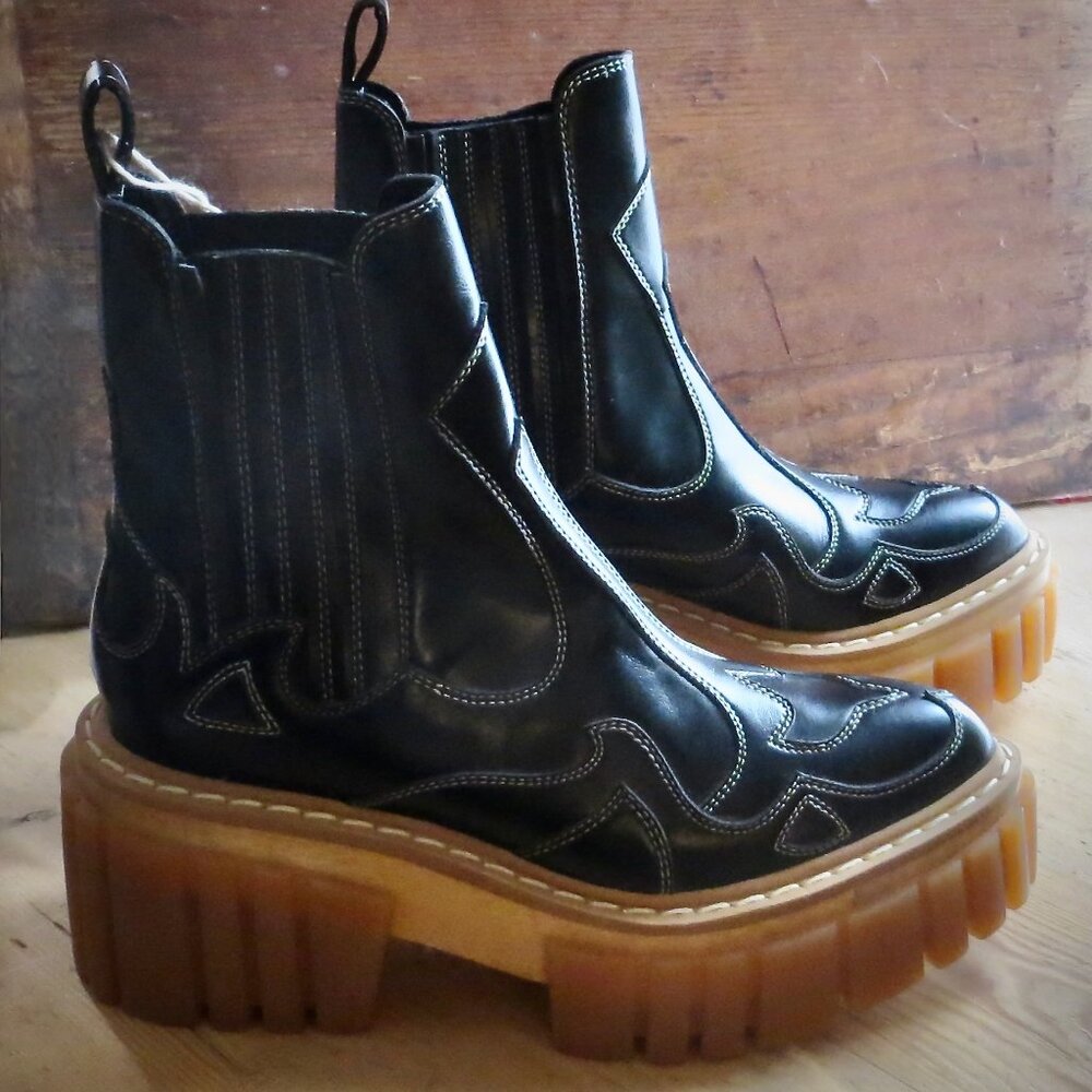 Stella McCartney Black Emilie Boots Brand New Made in Italy Size EU 36 (US 6) - Picture 5 of 8